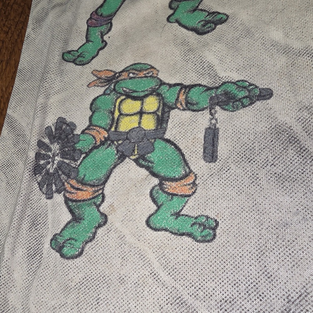 Vintage 1991' TMNT Teenage Mutant Ninja Turtles T-Shirt Rare Youth Large - Picture 9 of 11